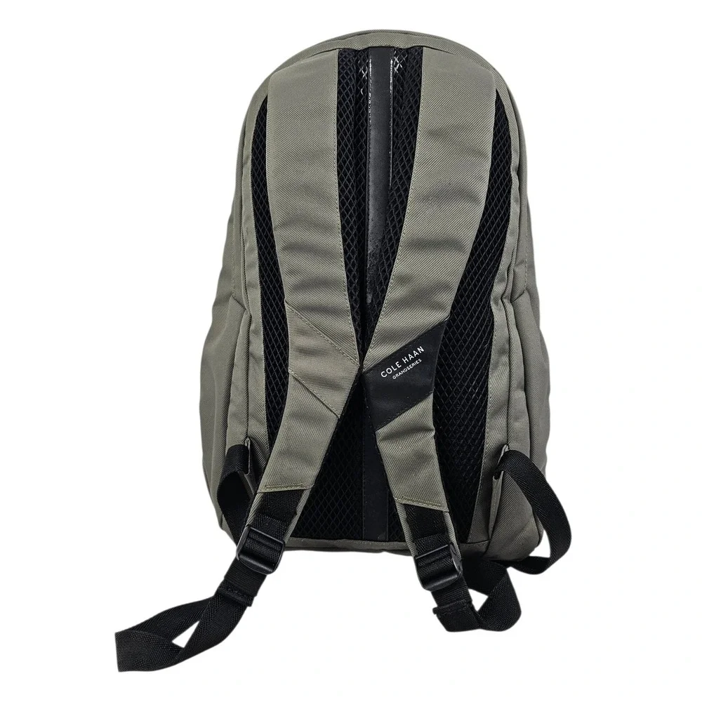 Cole Haan Grandseries Backpack Olive Green Twill Minimalist Commuter Bag